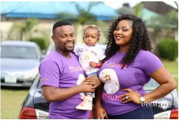 Photos: Meet Nollywood Comic Actor, Bishop Umoh’s Beautiful Wife & Daughter
